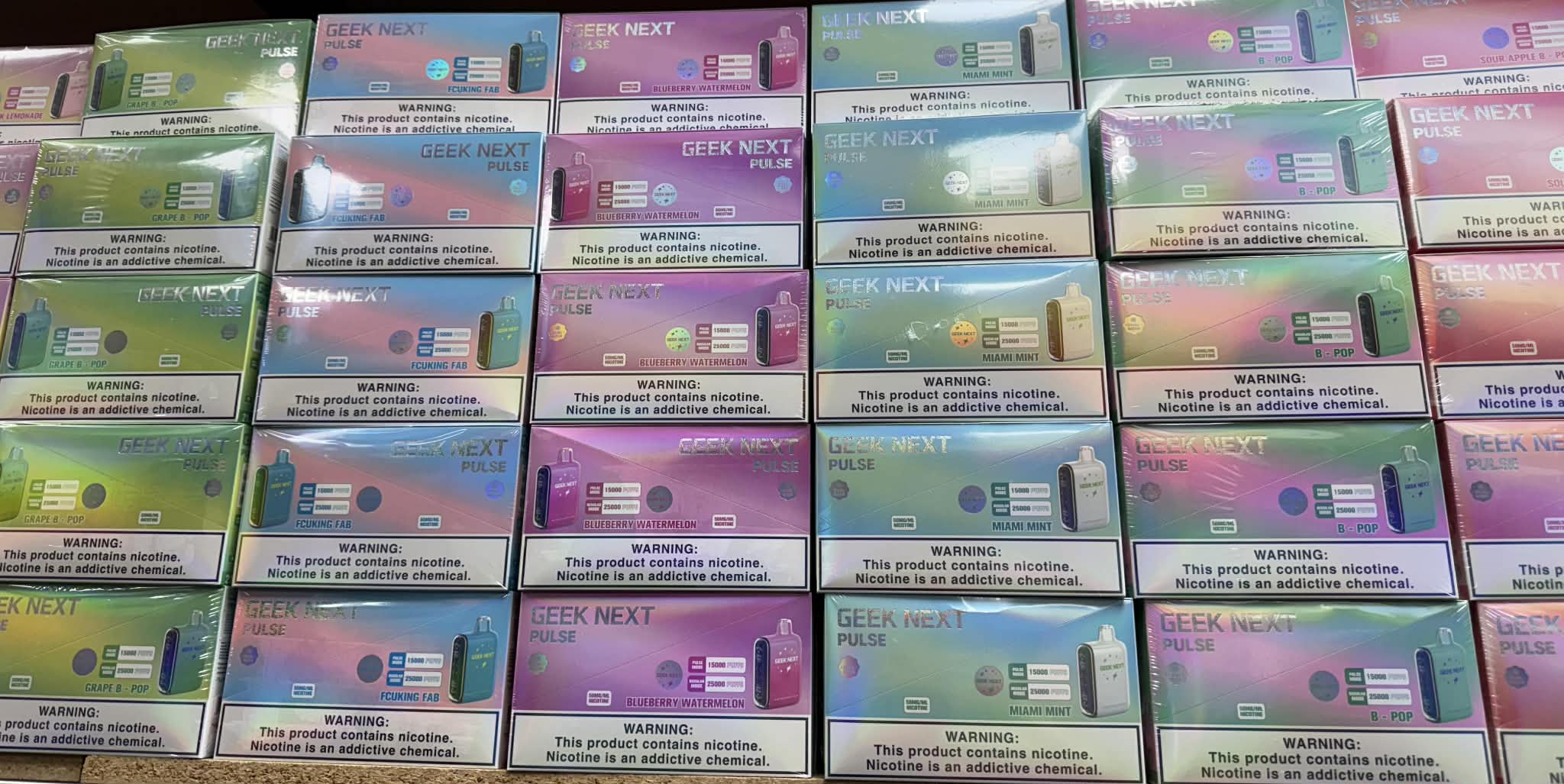 GEEK NEXT PULSE 25,000 PUFFS DISPOSABLE VAPE | 5 CT (TEXAS SB2024 COMP EAZY WHOLESALE GEEK NEXT PULSE 25,000 PUFFS DISPOSABLE VAPE | 5 CT (TEXAS SB2024 COMP EAZY WHOLESALE