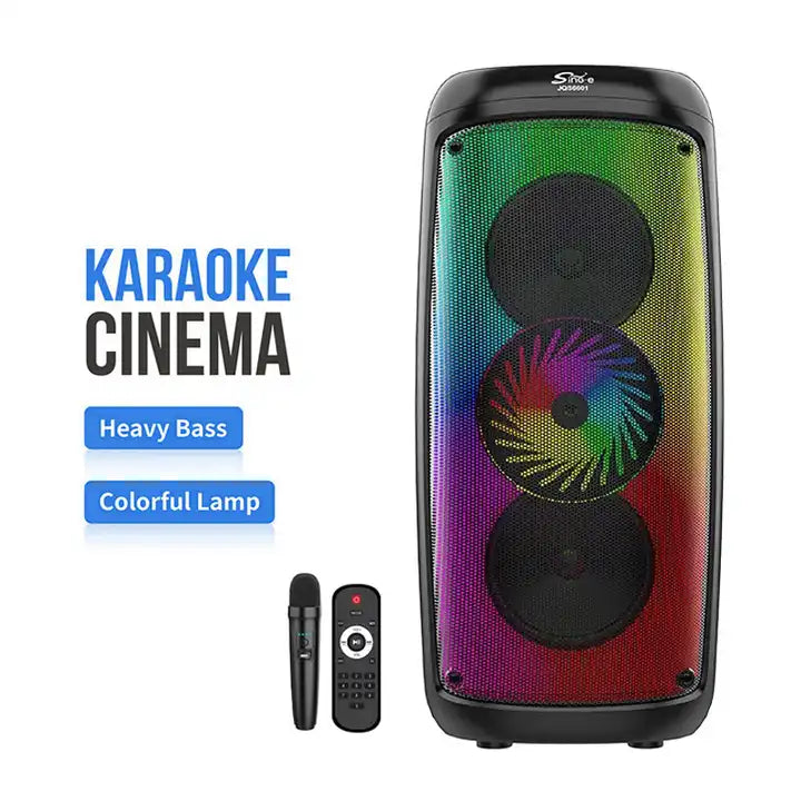 SING-E JQS6601 DOUBLE 6.5'' SPEAKER WIRED MIC BLUETOOTH SING-E JQS6601 DOUBLE 6.5'' SPEAKER WIRED MIC BLUETOOTH