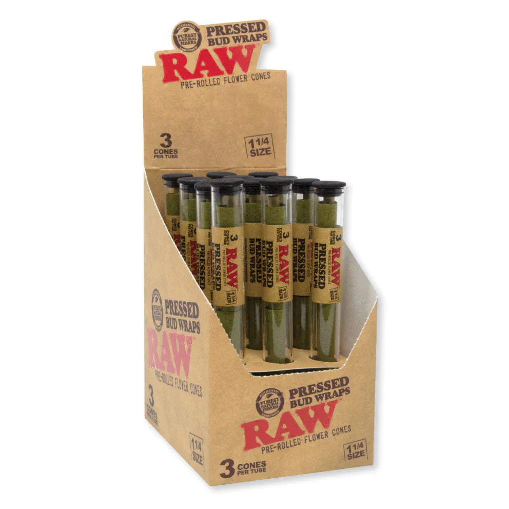 RAW PRESSED BUD WRAPS 1.25" 3CT RAW PRESSED BUD WRAPS 1.25" 3CT