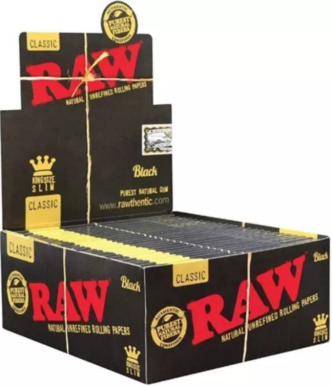 RAW BLACK | CLASSIC ROLLING PAPERS KING SIZE SLIM | 50PK RAW BLACK | CLASSIC ROLLING PAPERS KING SIZE SLIM | 50PK
