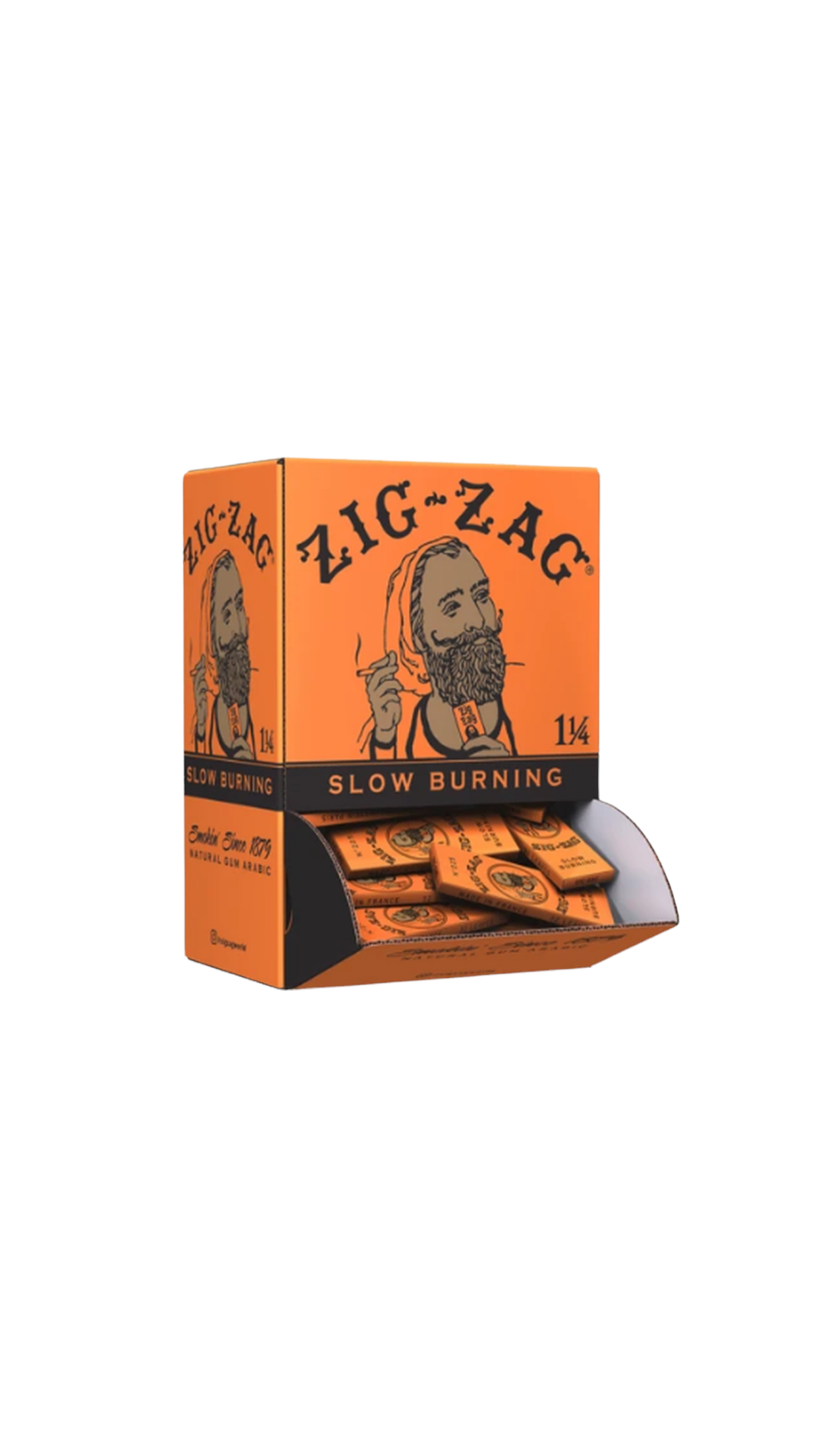 ZIG - ZAG | 1 1/4" ROLLING PAPERS | 48 BOOKS (ORANGE) ZIG - ZAG | 1 1/4" ROLLING PAPERS | 48 BOOKS (ORANGE)
