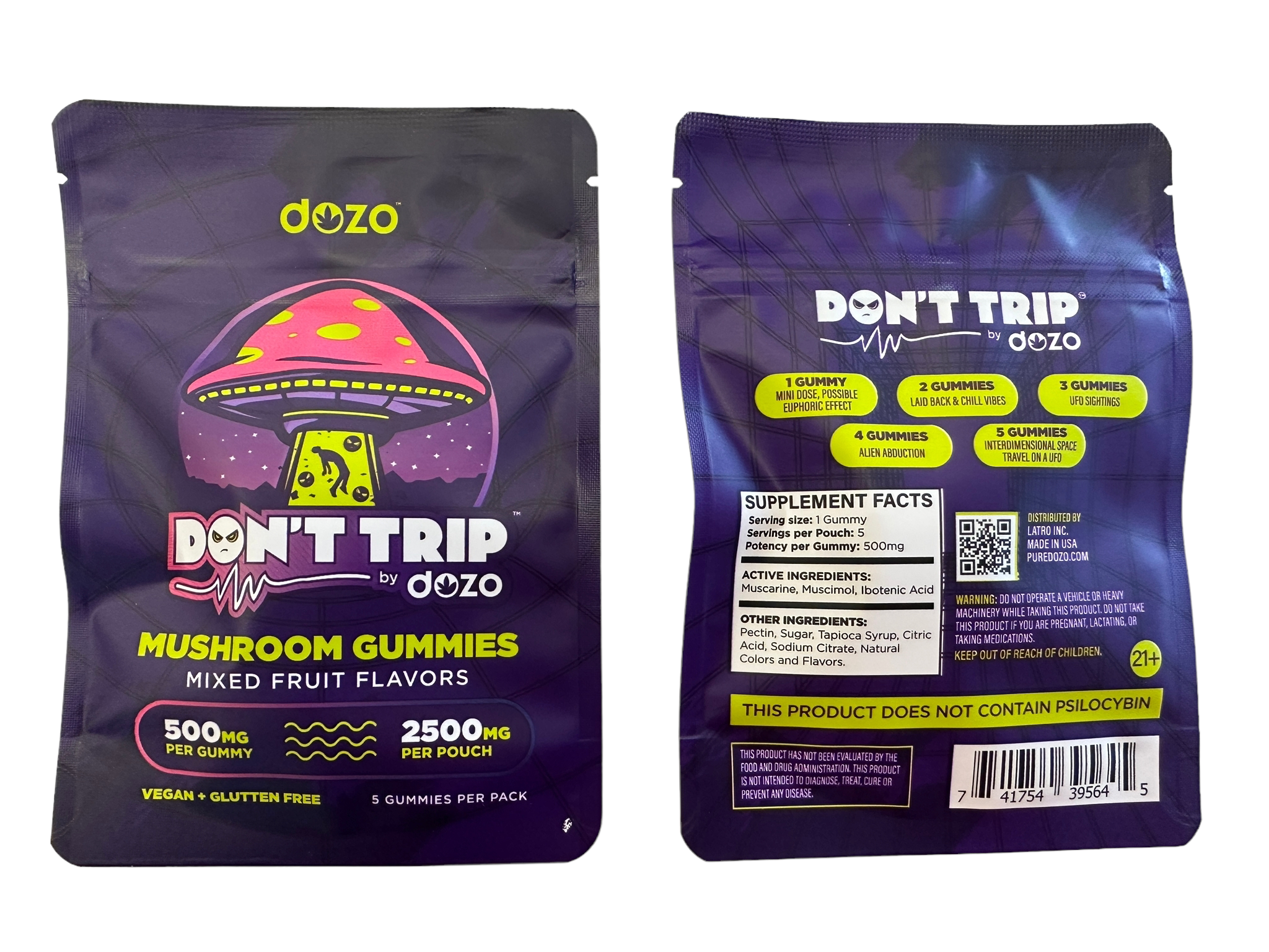 DOZO | DON'T TRIP MUSHROOM GUMMIES | 5PK DOZO | DON'T TRIP MUSHROOM GUMMIES | 5PK