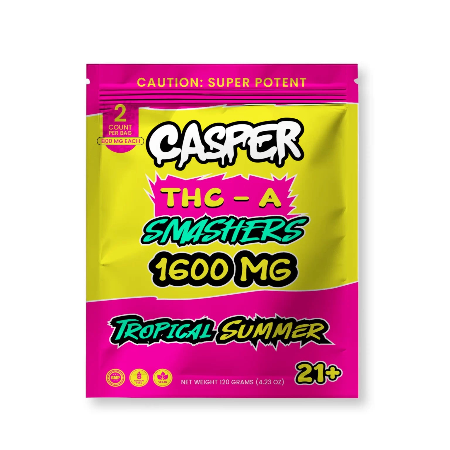 CASPER THC-A SMASHERS GUMMIES DISPENSER 1600MG | 2CT | 30PK