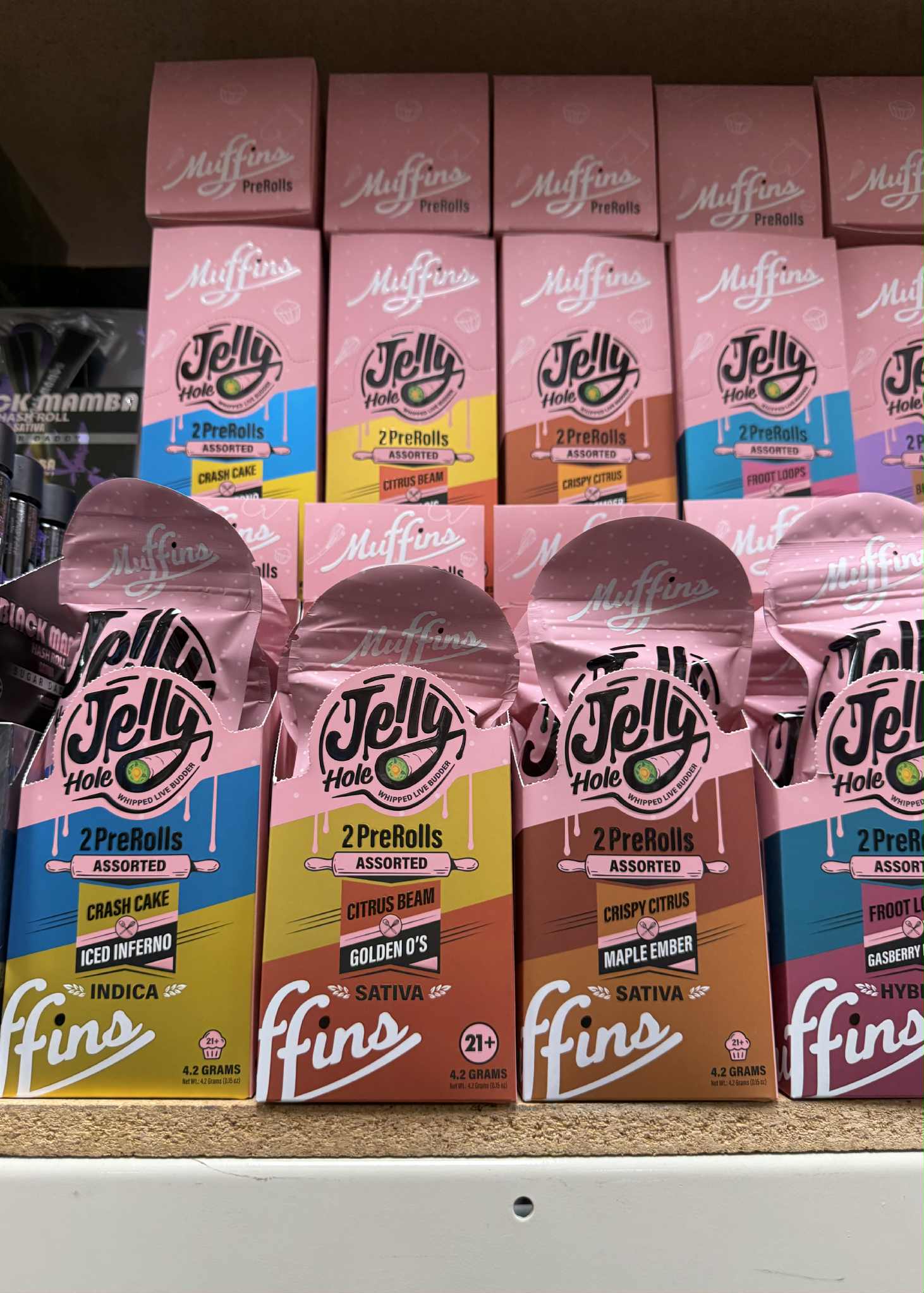 MUFFINS THC-A JELLY HOLE PRE-ROLLS | 2PK | 5 CT