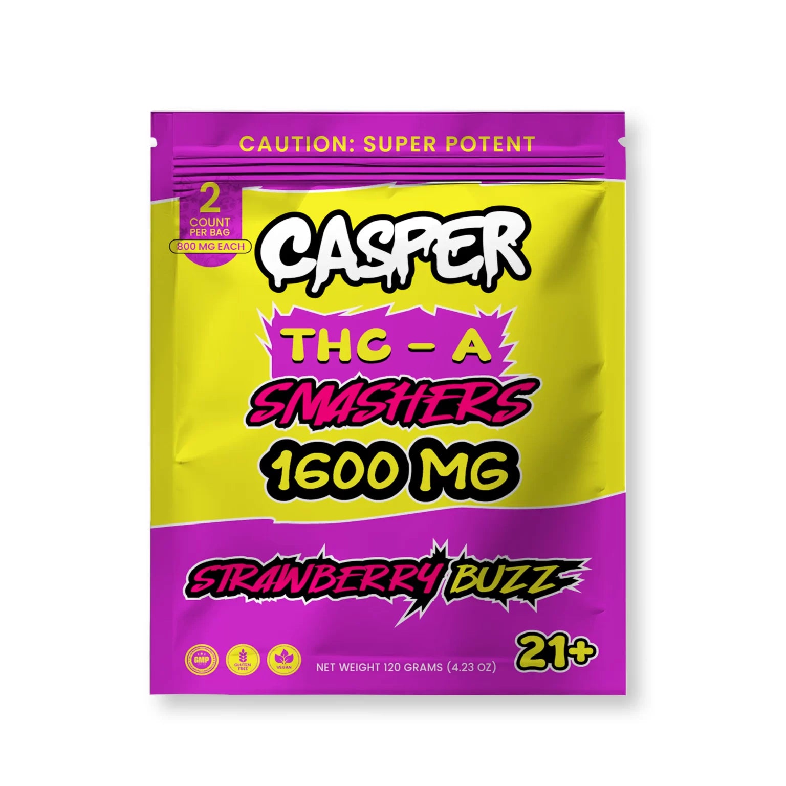 CASPER THC-A SMASHERS GUMMIES DISPENSER 1600MG | 2CT | 30PK
