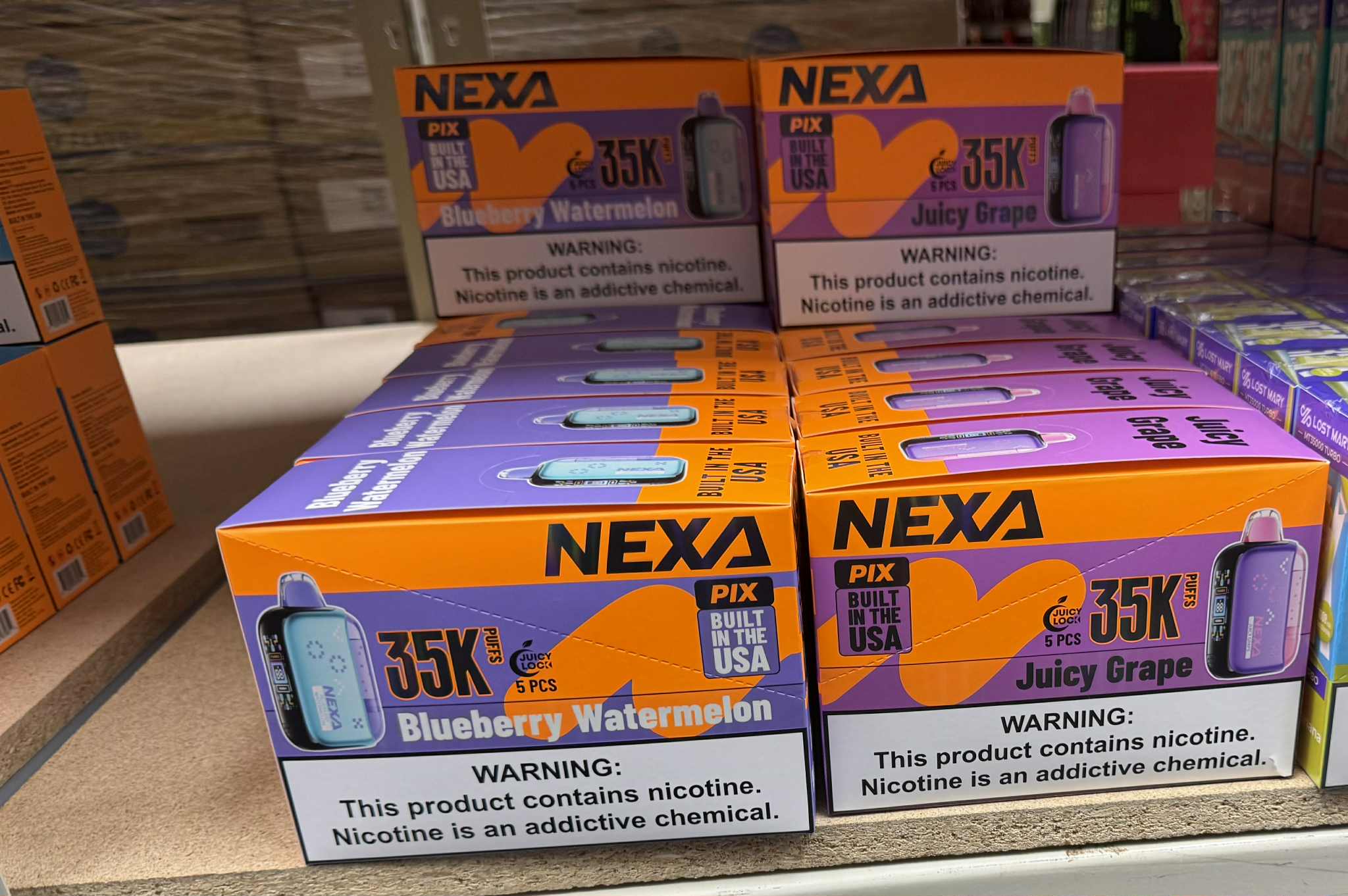 NEXA PIX 35,000 PUFFS DISPOSABLE VAPE | 5 CT (TEXASSB2024COMPLIANT)
