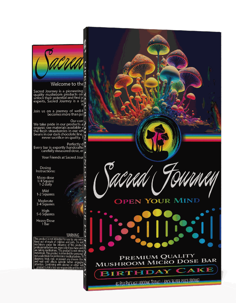 SACRED JOURNEY PREMIUM MICRO DOSE CHOCOLATE BAR | 4000MG