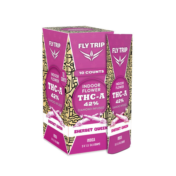 FLY TRIP THC-A DIAMOND INFUSED PRE-ROLLS | 2 CT
