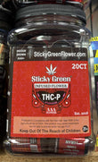 STICKY GREEN RED THC-P FLOWER JAR | 20 CT