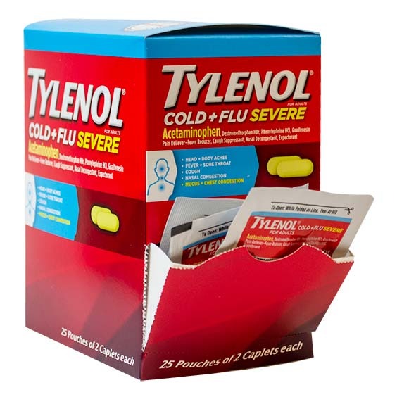 TYLENOL COLD 25PK 2CT DISPENSER