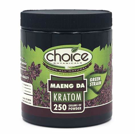 CHOICE BOTANICALS MAENGDA GREEN STRAIN KRATOM POWDER 250 GRAMS