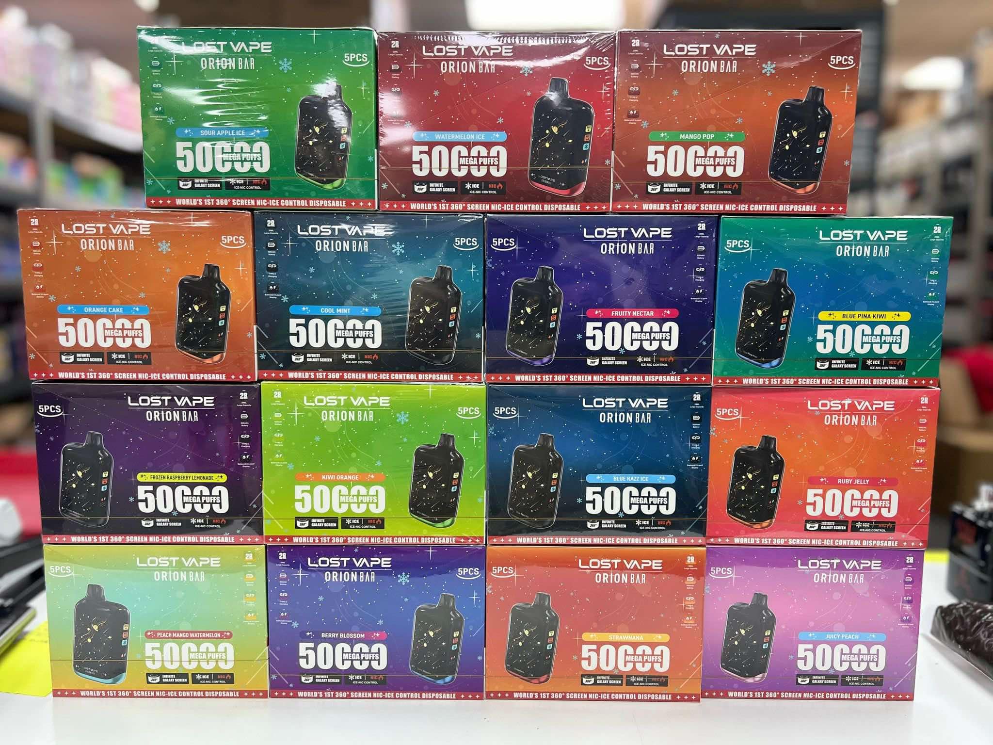 LOST VAPE ORION BAR MEGA 50,000 PUFFS DISPOSABLE VAPE | 5 CT