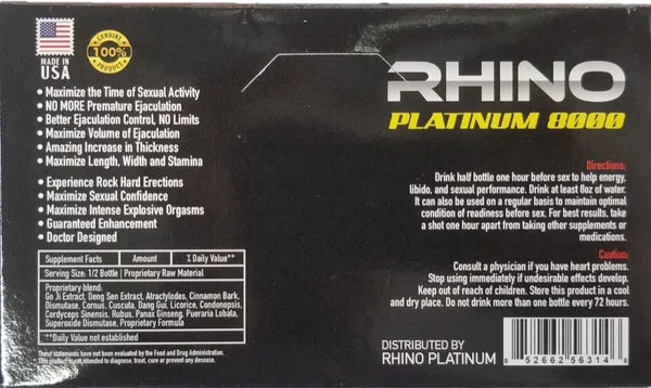 RHINO PLATINUM 8000 SHOTS
