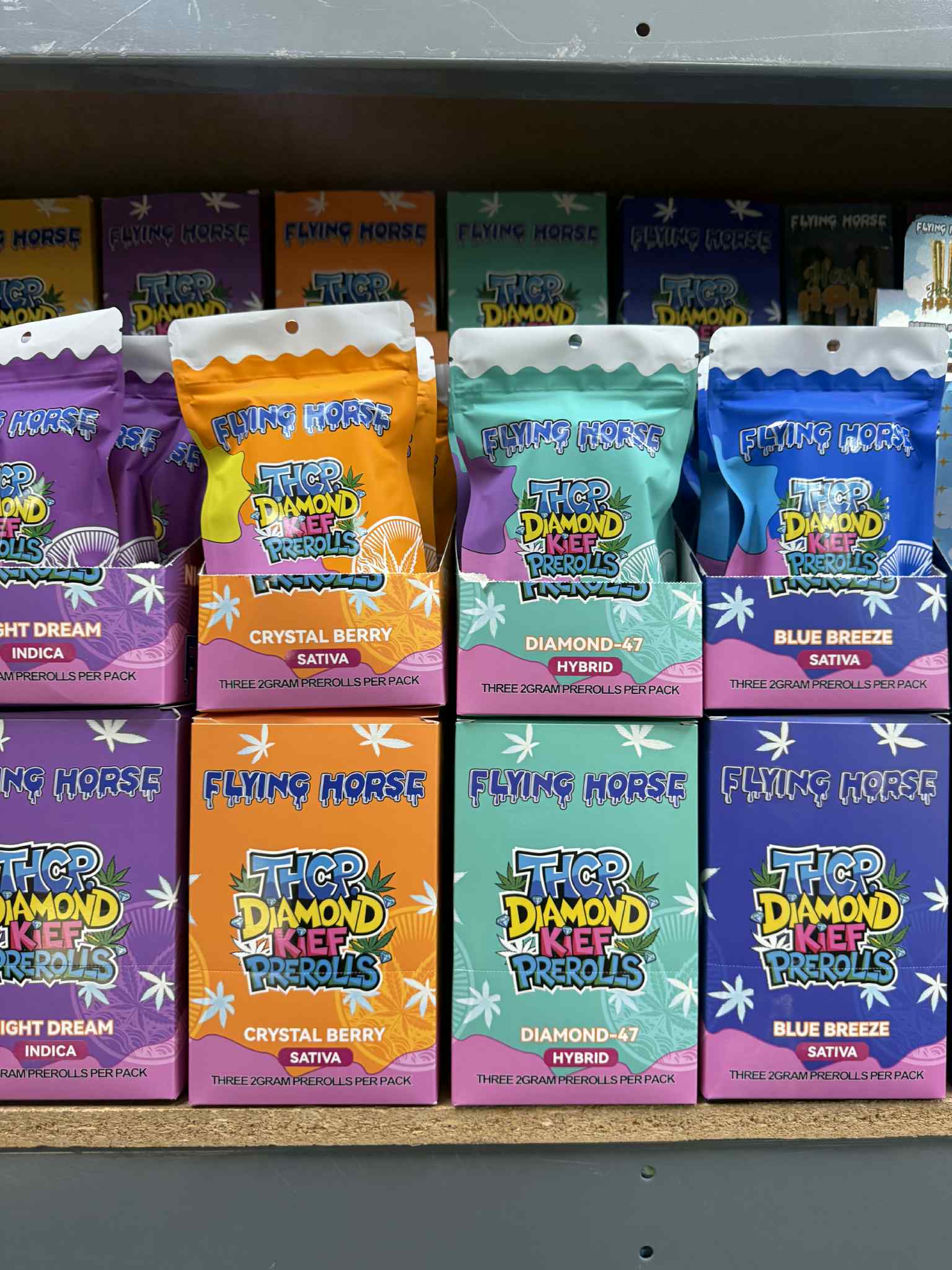 FLYING HORSE THCP DIAMOND KIEF PRE-ROLLS | 3 CT