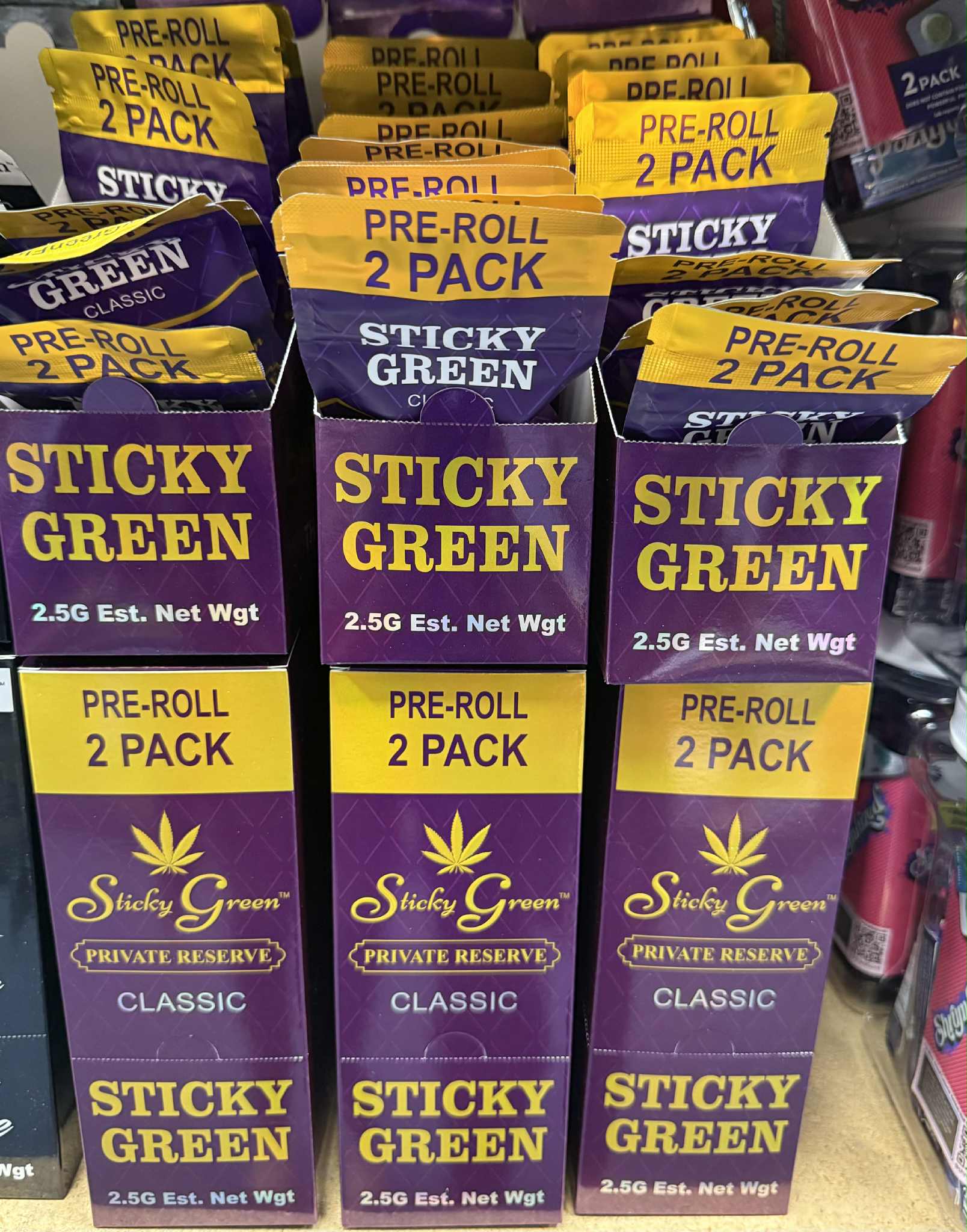 STICKY GREEN PRIVATE RESERVE PRE-ROLLS | 2 CT