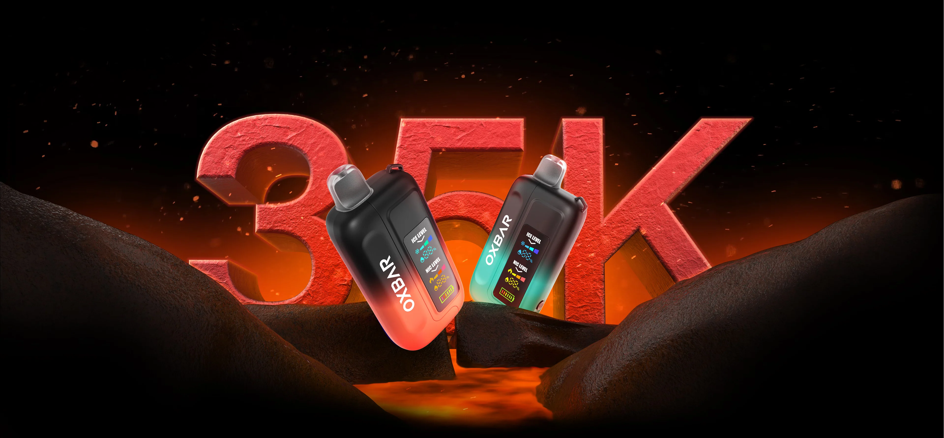 OXBAR X POD JUICE ICE-NIC CONTROL 35K PUFFS DISPOSABLE VAPE | 5PK