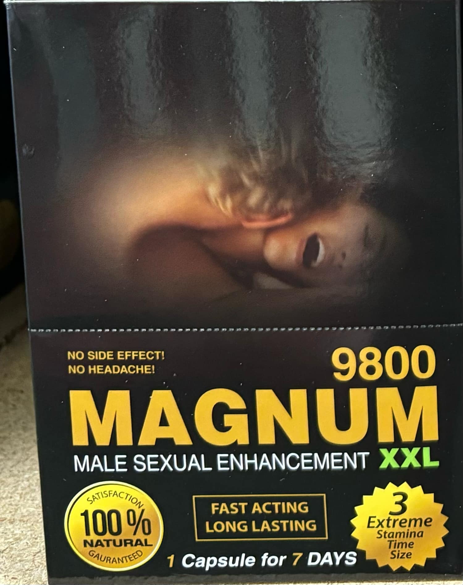 MAGNUM 9800 MALE ENHANCEMENT CAPSULES BOX 24CT