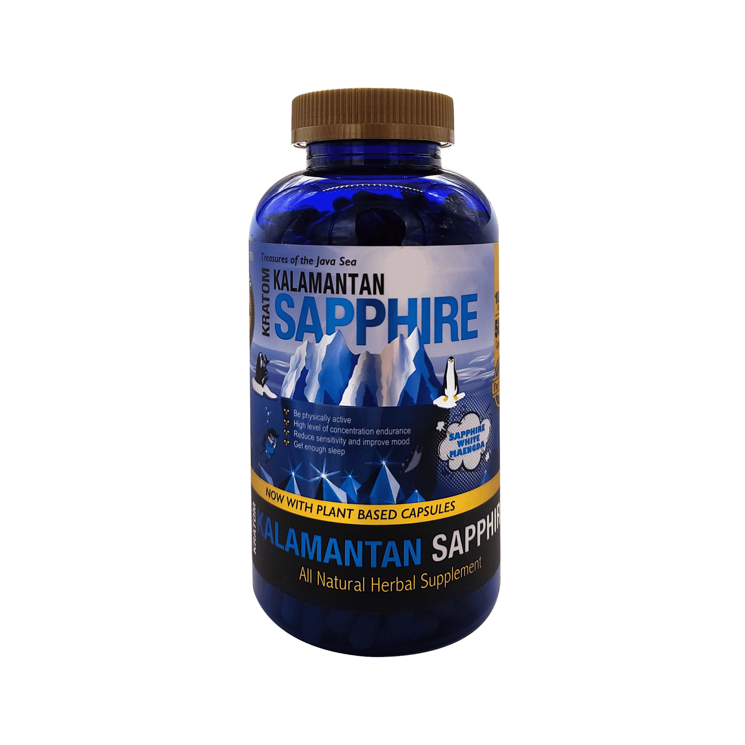 KALAMANTAN SAPPHIRE BUMBLE BEE KRATOM | 500 CAPSULES