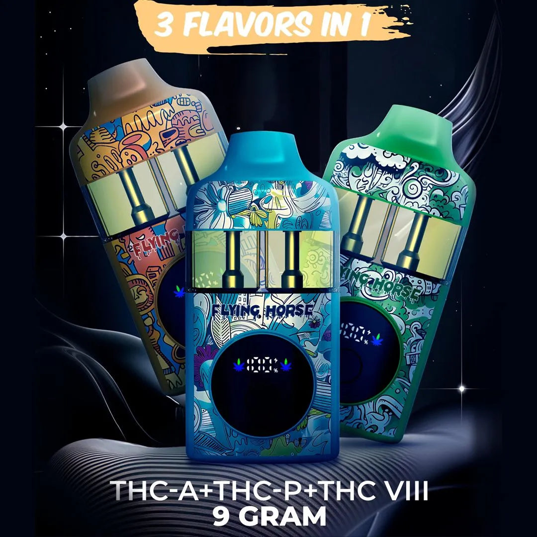 FLYING HORSE 3 IN 1 DISPOSABLE VAPE | 9G