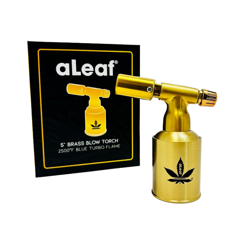 ALEAF 5" BRASS BLOW TORCH TURBO FLAME