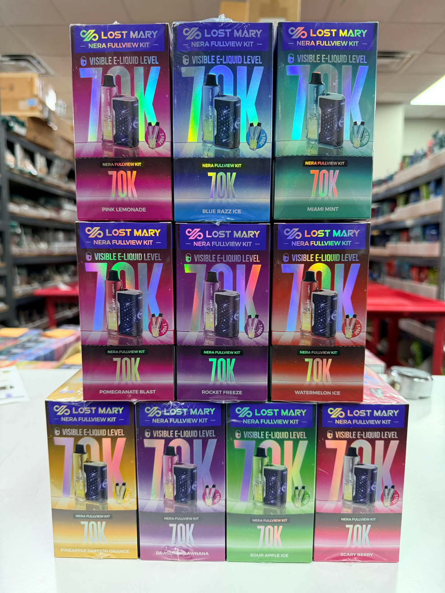 LOST MARY NERA 70K PUFFS DISPOSABLE VAPE KIT | 5CT (TEXAS COMPLIANT SB2024)