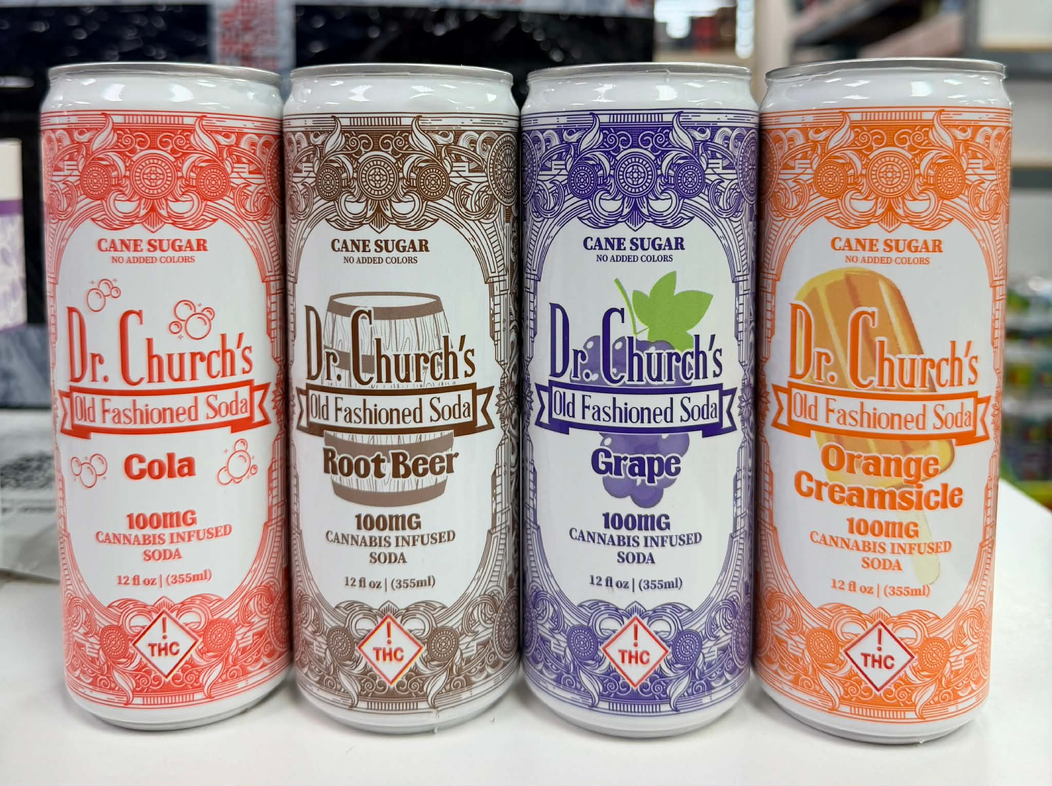 DR CHURCHS THC SODA SINGLE CAN 12oz | 100MG