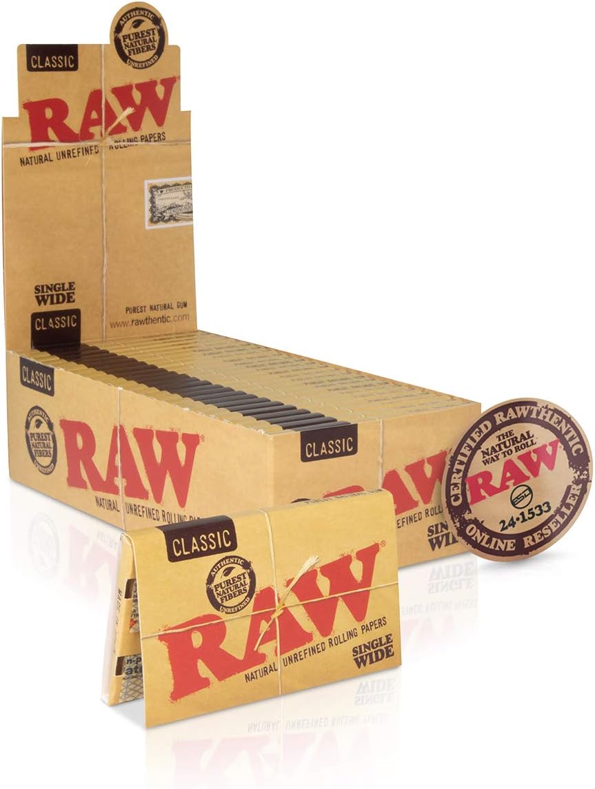 Classi Paper RAW | CLASSIC PAPERS SINGLE WIDE | 25PK – EAZY WHOLESALE