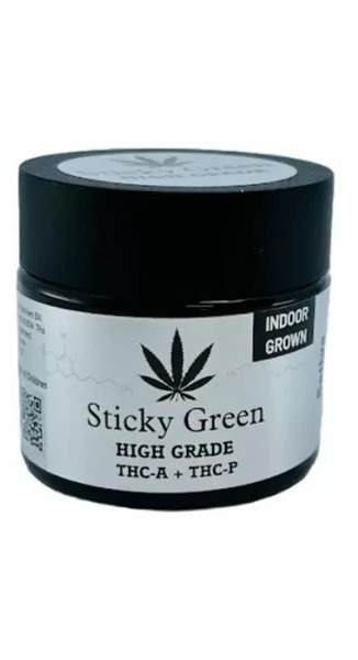 STICKY GREEN SILVER HIGH GRADE 3.5 GRAMS