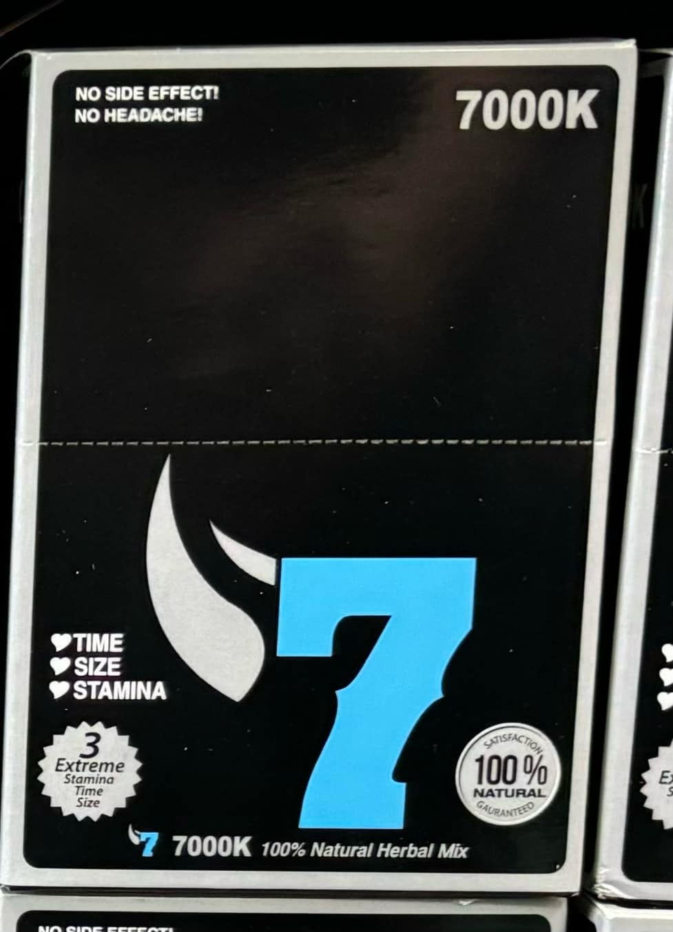 7 7000K MALE ENHANCEMENT CAPSULES 24 CT