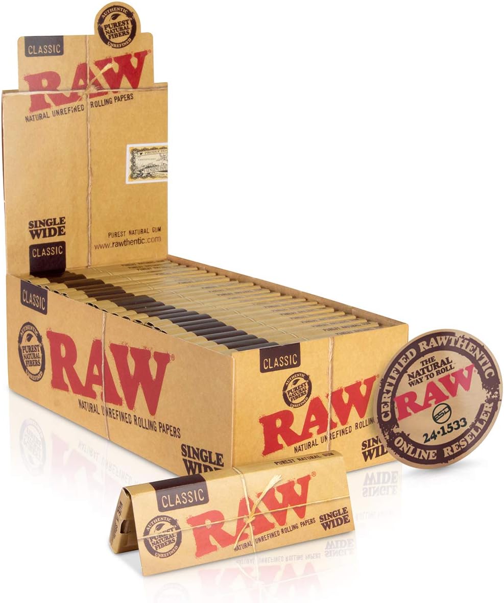 Classi Paper RAW | CLASSIC PAPERS SINGLE WIDE | 50PK – EAZY WHOLESALE
