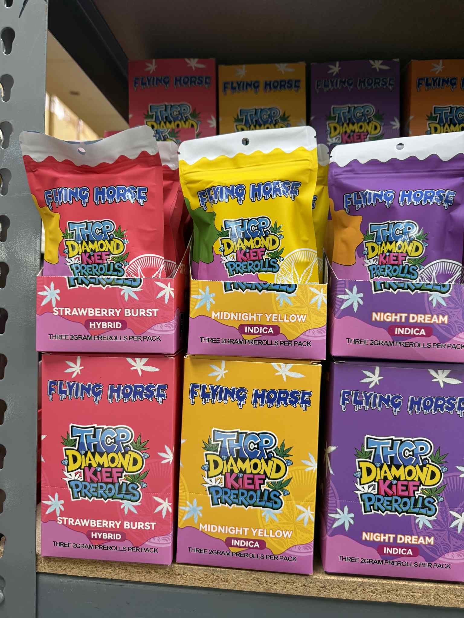 FLYING HORSE THCP DIAMOND KIEF PRE-ROLLS | 3 CT