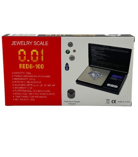 RED 8-100 0.01 JEWELRY SCALE