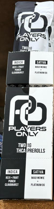 PLAYERS ONLY THC-A PREROLLS 2CT 1G