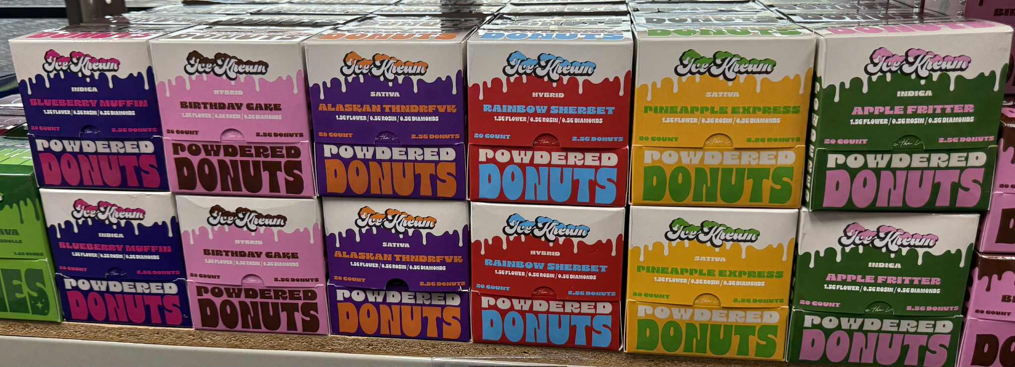 ICE CREAM POWDERED DONUTS THC-A PRE-ROLLS | 20 CT