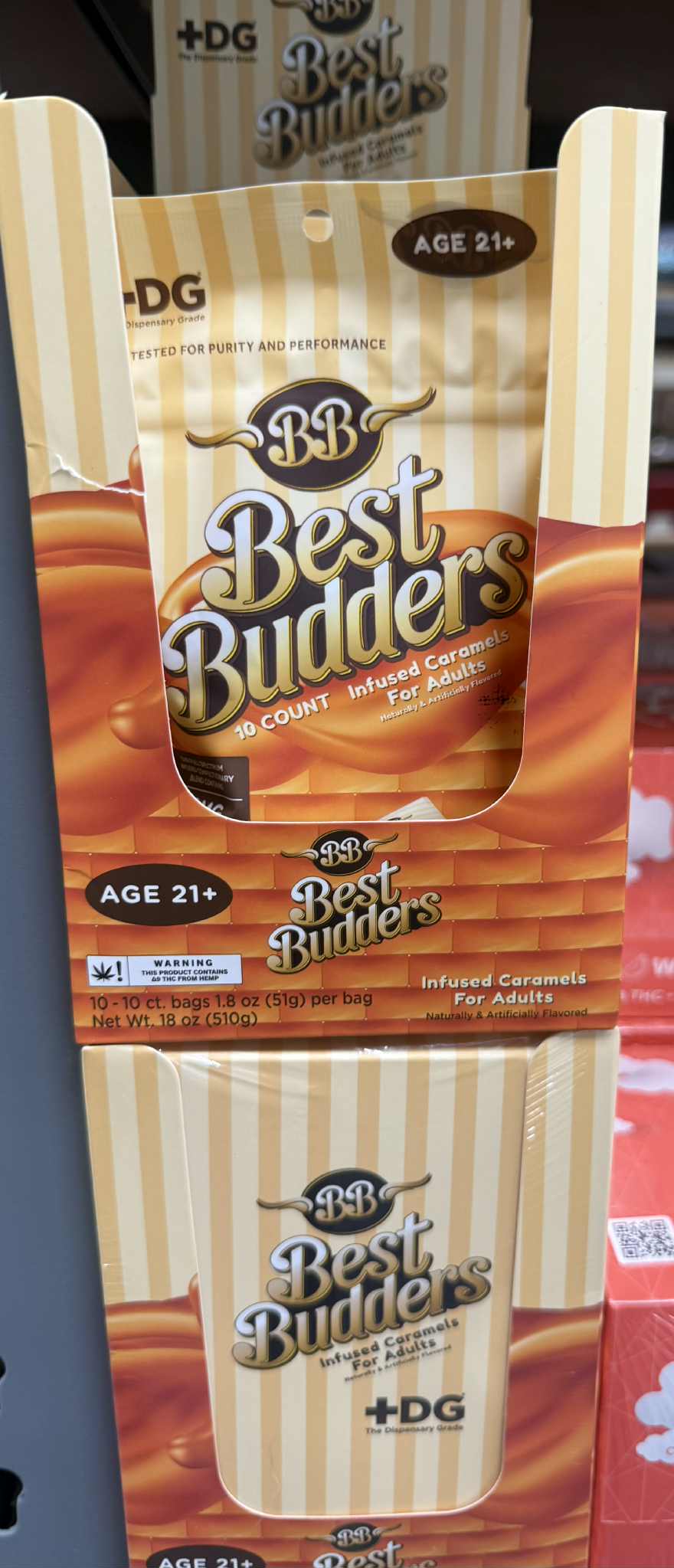 + DG BEST BUDDERS INFUSED CARAMELS 15MG | 10 CT