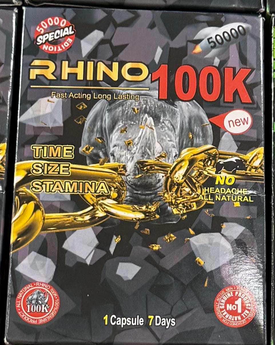 RHINO 100K 3D DOUBLE MALE ENHANCEMENT | 24 CT