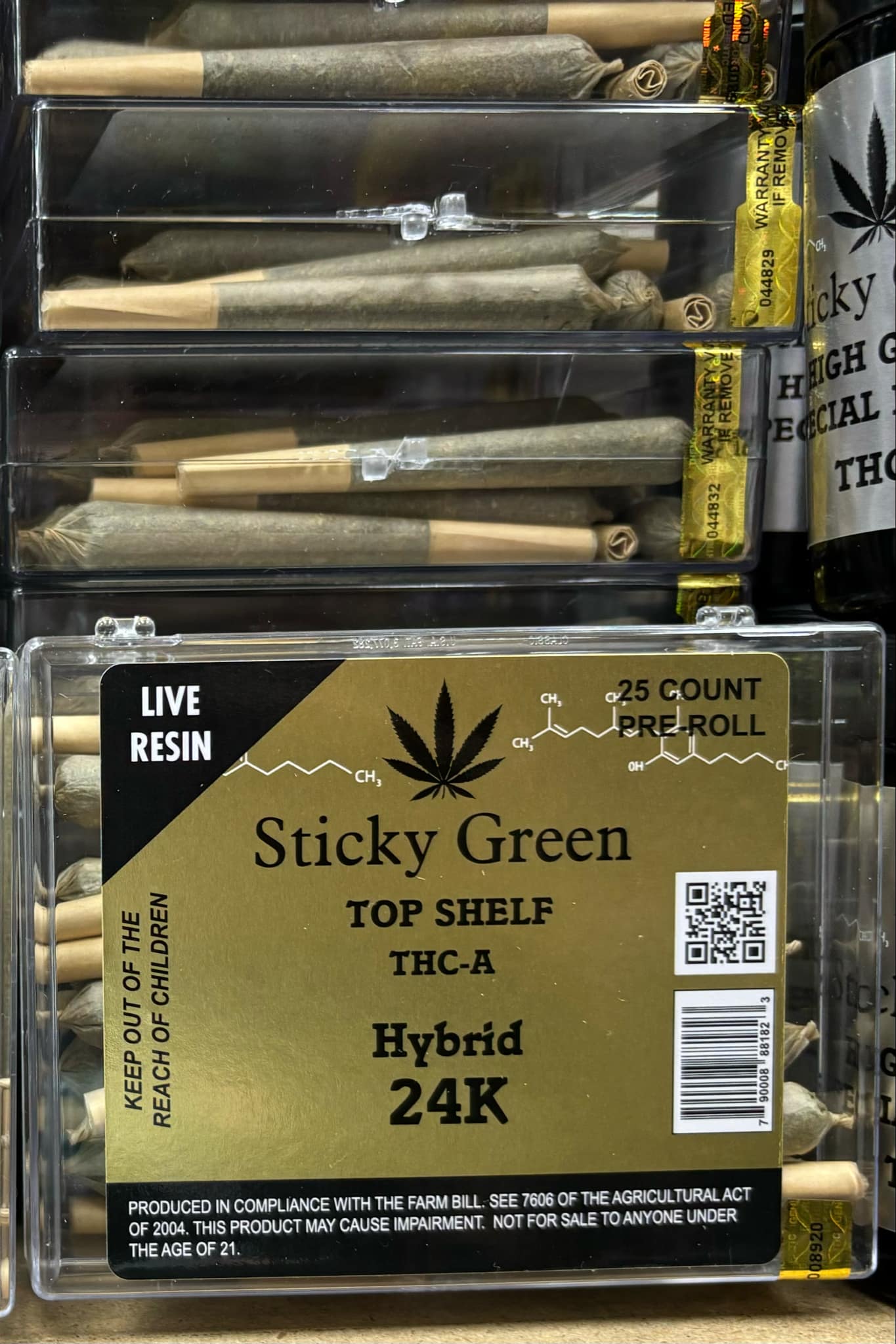 STICKY GREEN 25 COUNT PRE-ROLLS