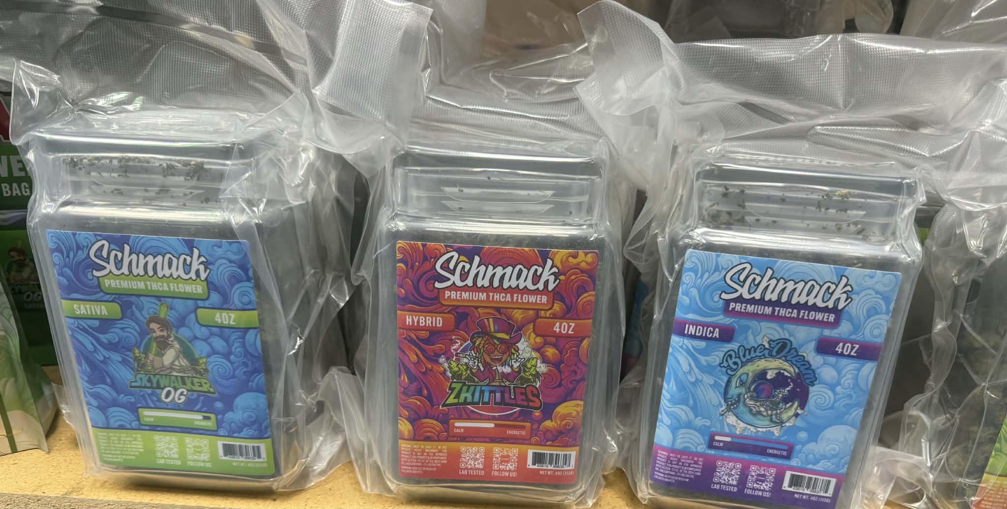 SCHMACK THC-A FLOWER GLASS JAR | 4 oz