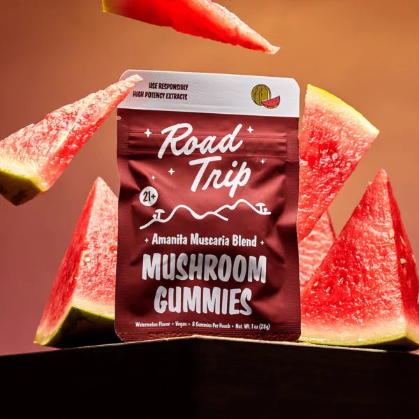 ROAD TRIP AMANITA MUSCARIA & DESERT STARDUST MUSHROOM GUMMIES DISPENSER | 30 PK