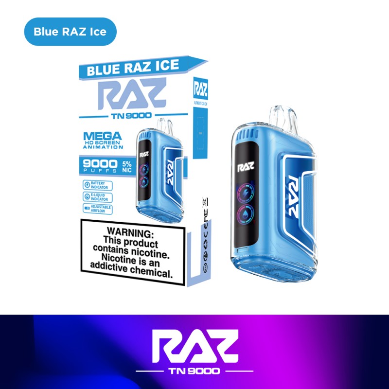 RAZ TN9000 DISPOSABLE VAPE | 5 COUNT BOX | 5% NICOTINE