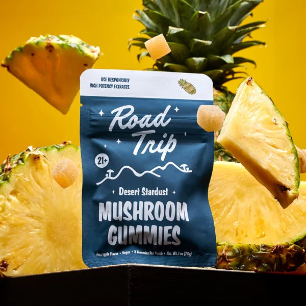 ROAD TRIP AMANITA MUSCARIA & DESERT STARDUST MUSHROOM GUMMIES DISPENSER | 30 PK