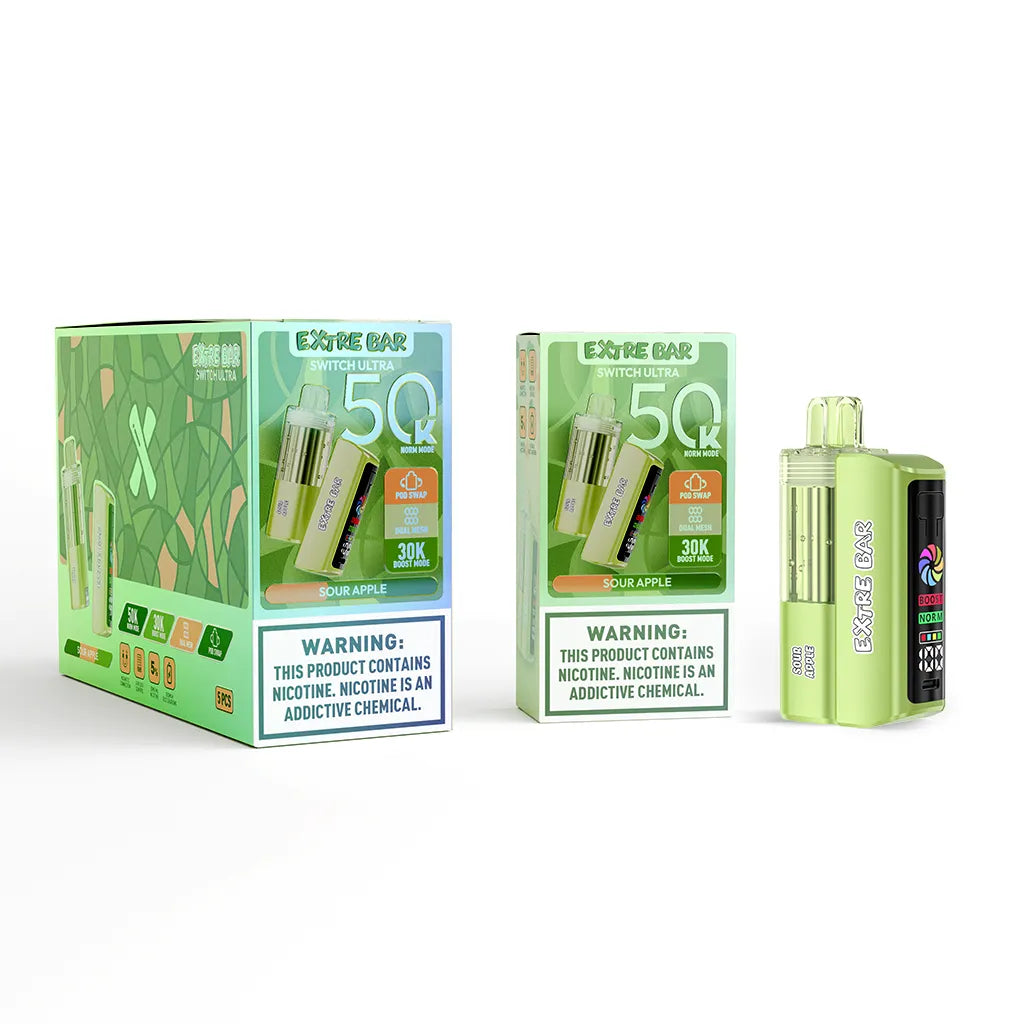 elf bar vape uk EXTRE BAR SWITCH ULTRA 50K PUFFS DISPOSABLE (5CT DISPLAY) – Rising  Wholesale Inc main image 0