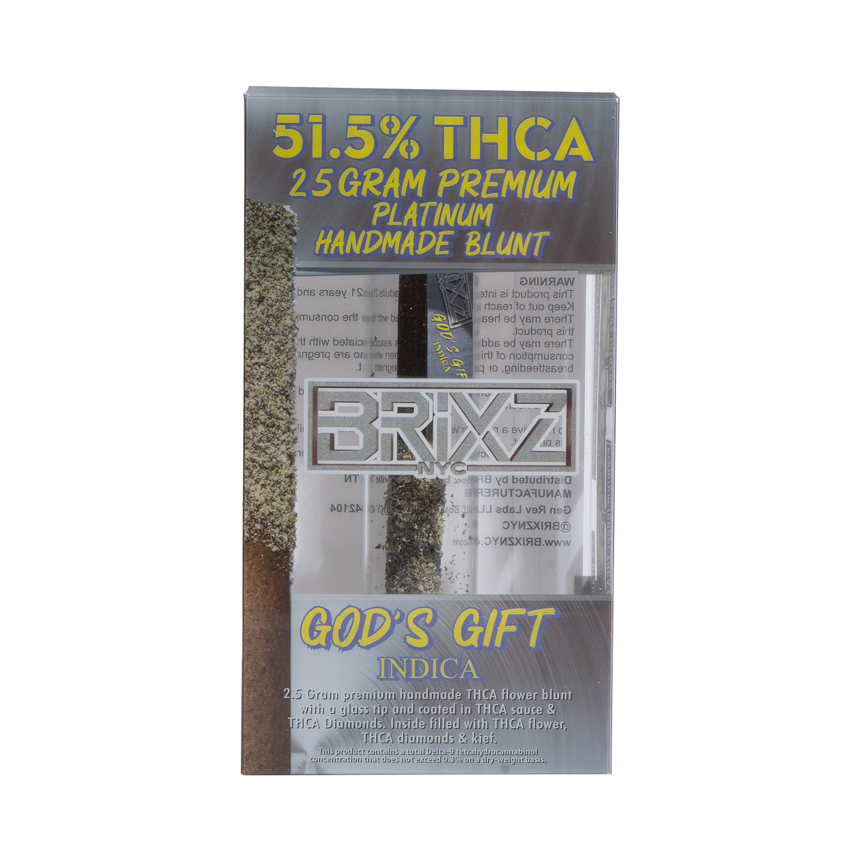 DAZED | BRIXZ PLATINUM THC-A HANDMADE BLUNT SINGLE | 2.5G