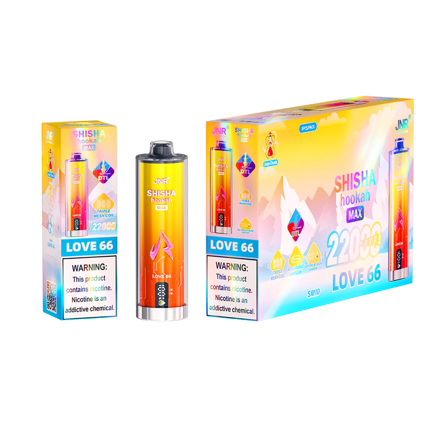 JNR SHISHA HOOKAH MAX 22000 PUFFS DISPOSABLE VAPE | 5 CT