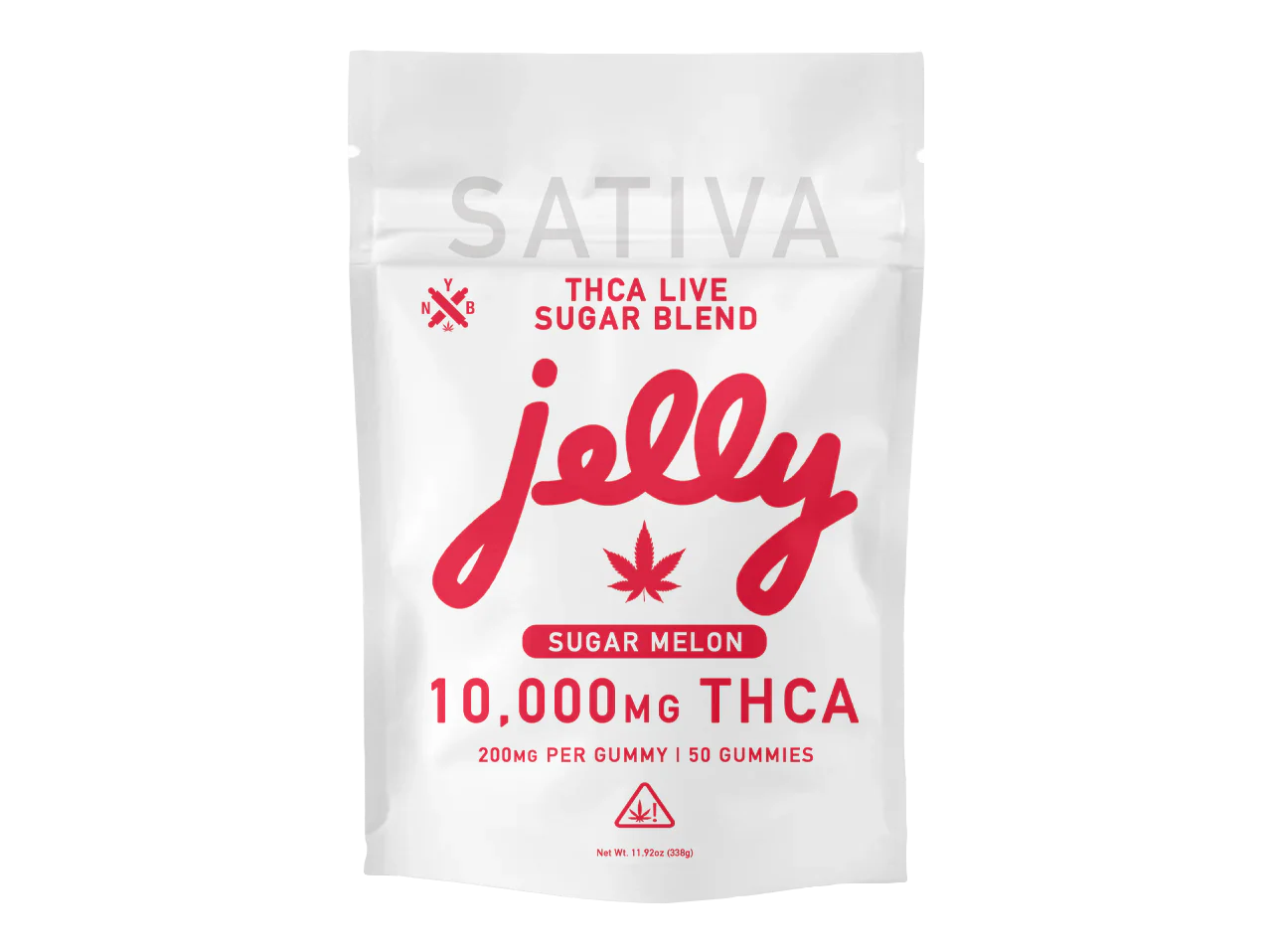 NYB JELLY THC-A LIVE RESIN SUGAR BLEND 10,000MG GUMMIES | 50 CT BAG