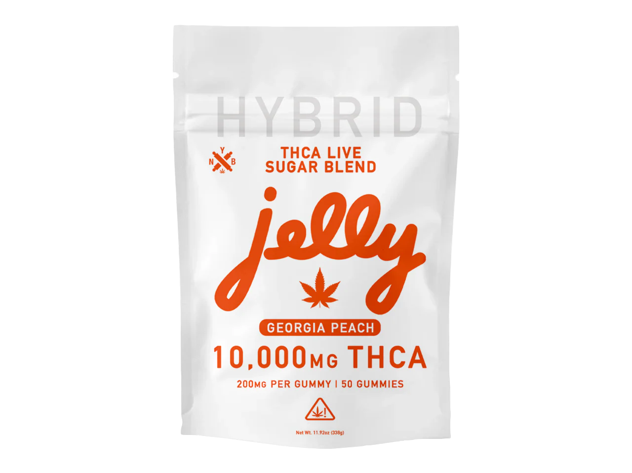 NYB JELLY THC-A LIVE RESIN SUGAR BLEND 10,000MG GUMMIES | 50 CT BAG