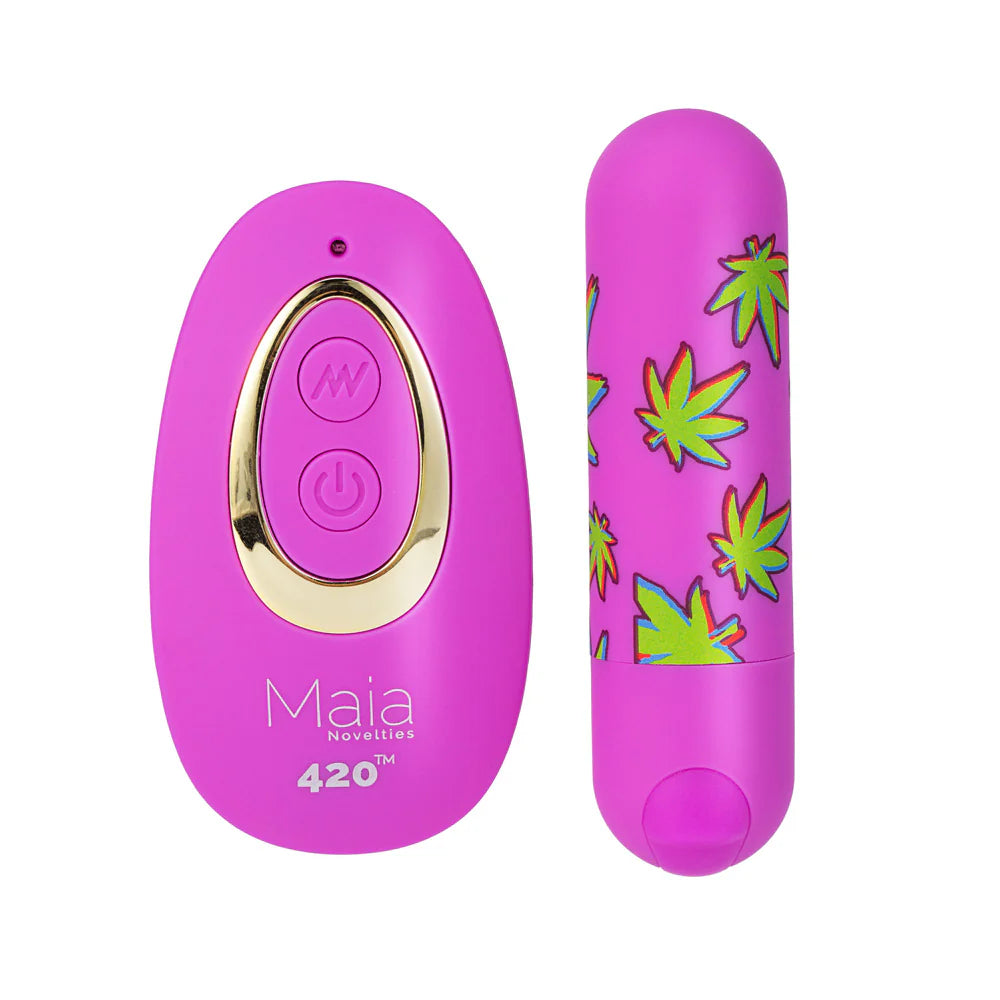 JESSI 420 PURPLE REMOTE RECHARGABLE SUPER CHARGED MINI BULLET