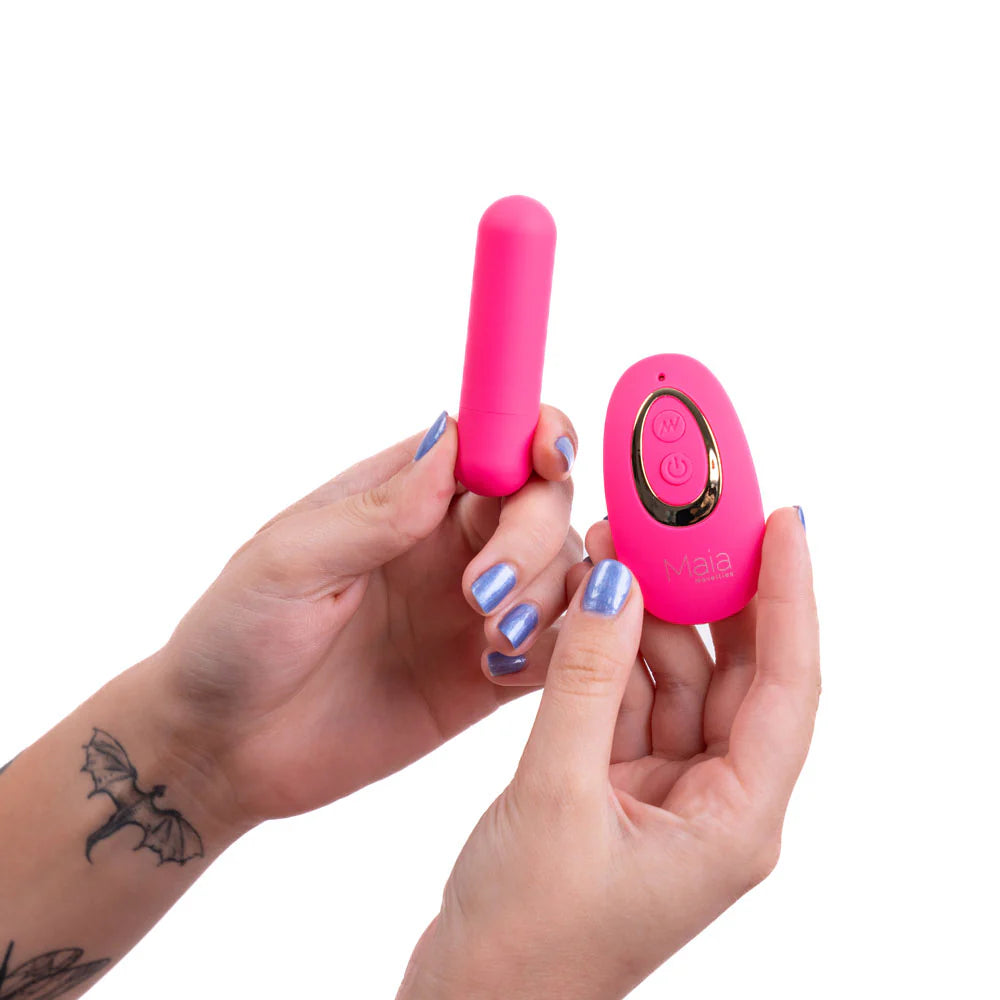 JESSI REMOTE RECHARGABLE SUPER CHARGED MINI BULLET PINK