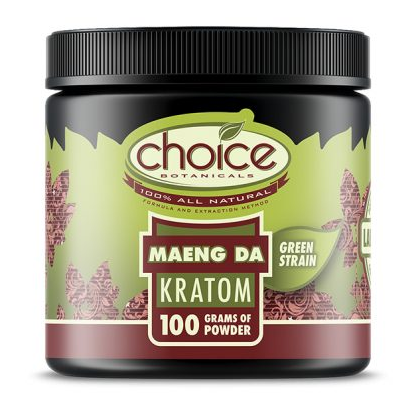 CHOICE BOTANICALS MAENGDA GREEN STRAIN KRATOM POWDER 100 GRAMS