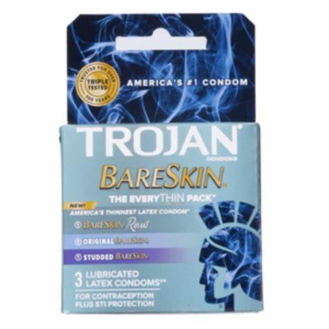 TROJAN BARESKIN THE EVERYTHIN PACK CONDOM | 3CT | 6PK